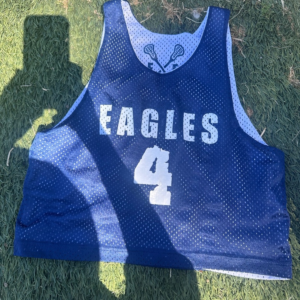 Eagles Blue Lacrosse Jersey Youth Small